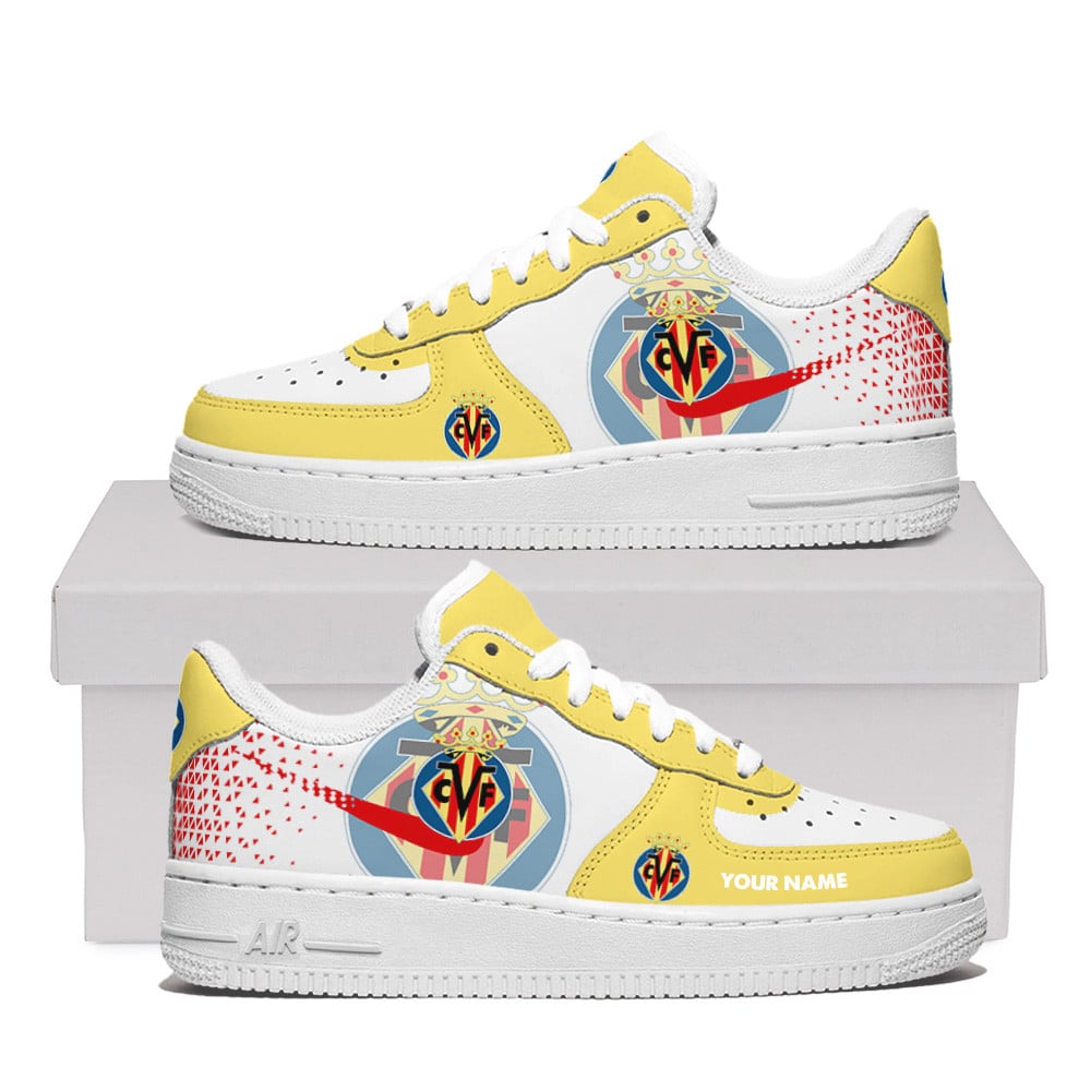 Villarreal Premium Air Force One Shoes Personalized For Men Women