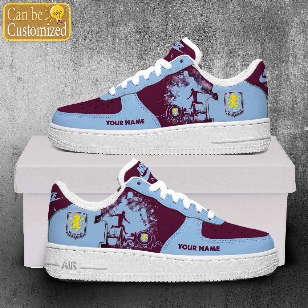 Aston Villa Air Force One Shoes Personalized For Men Women