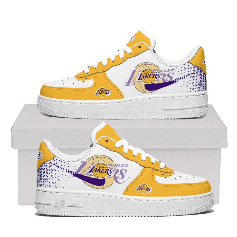 Los Angeles Lakers Air Force One Shoes For Men Women
