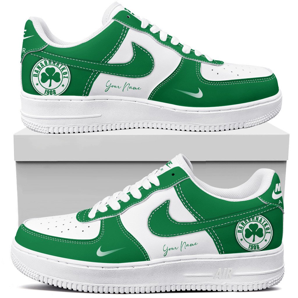 Panathinaikos Air Force One Shoes C626 Personalized For Men Women