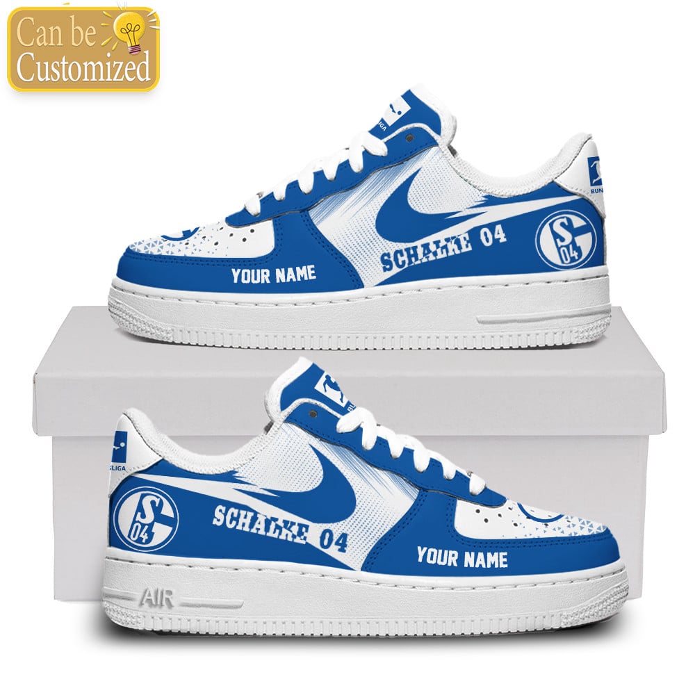 Schalke 04 Custom Name Air Force One Shoes For Men Women