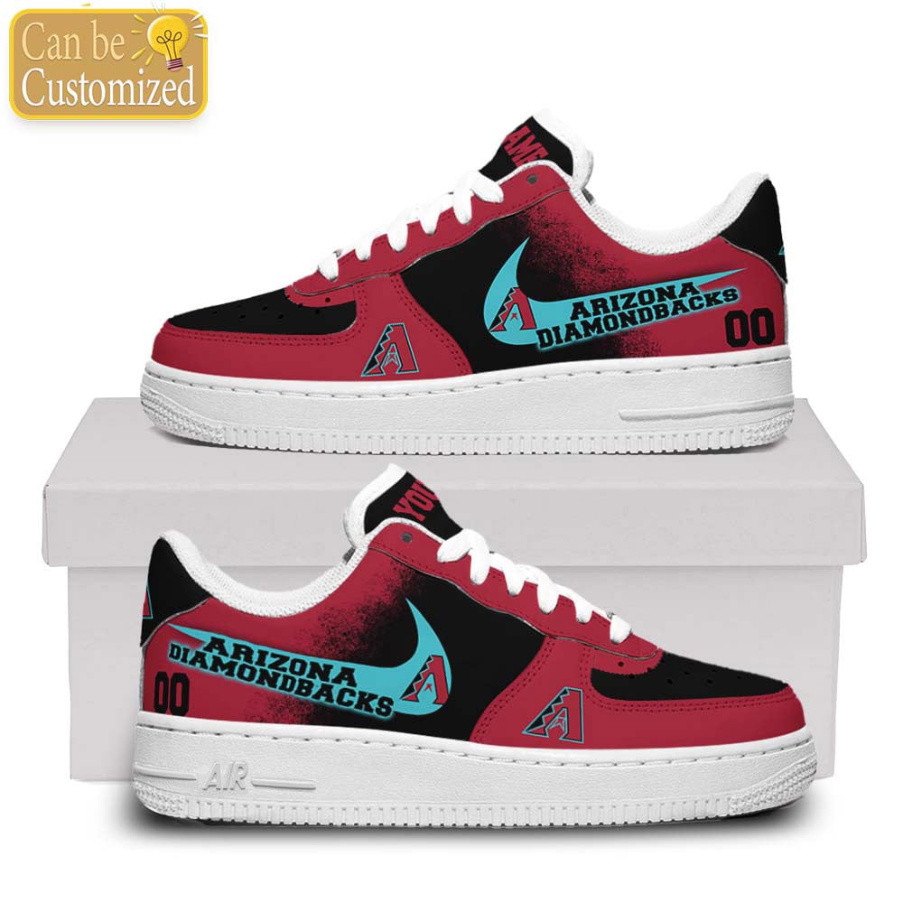 Arizona Diamondbacks Air Force One Shoes Custom Name And Number For Men Women