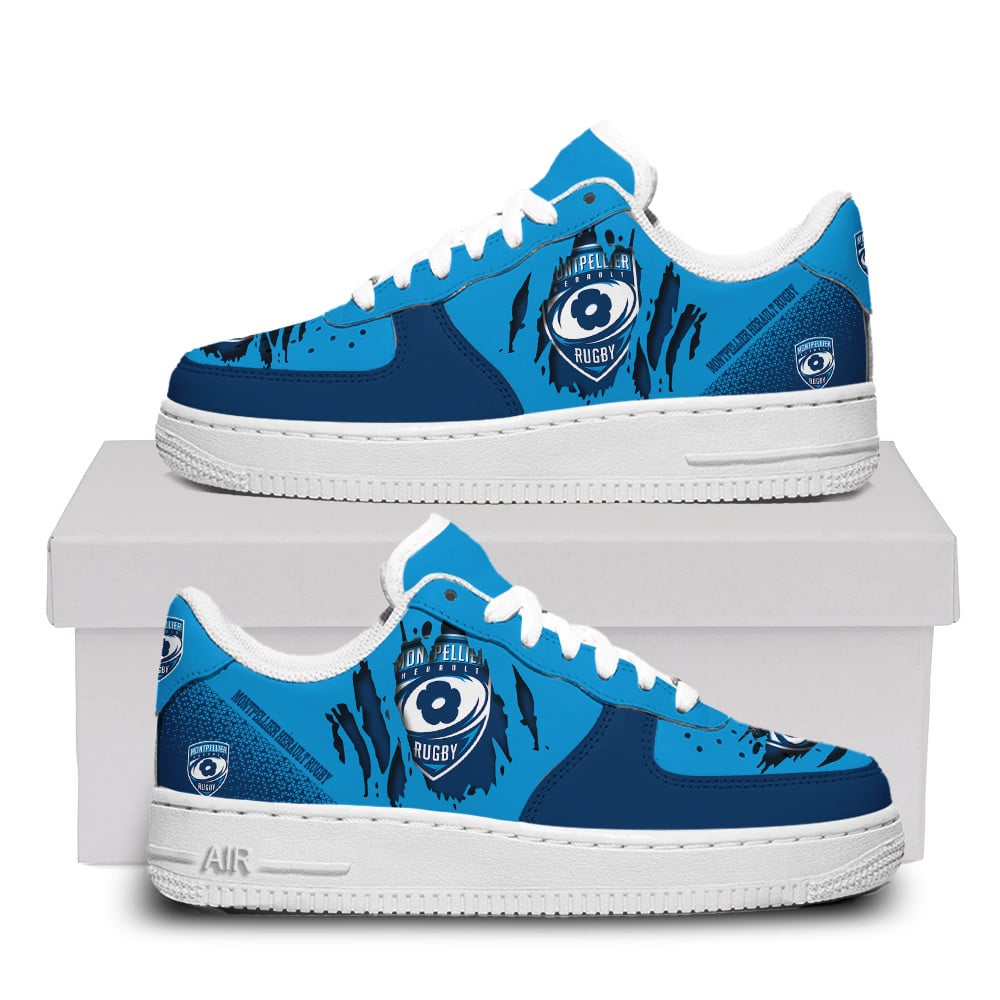 Montpellier Hrault Rugby Air Force One Shoes For Men Women