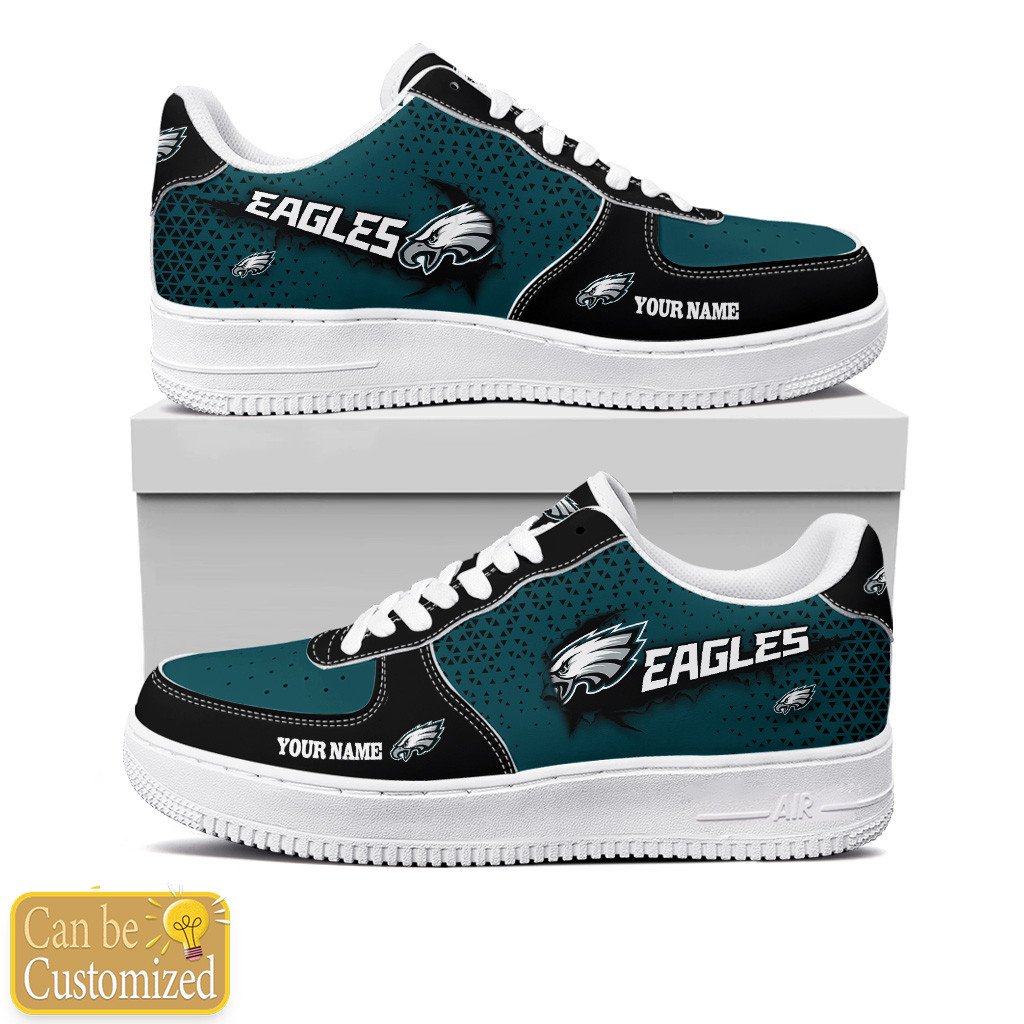 Philadelphia Eagles Custom Name Air Force One Shoes Sneaker Af1 For Men Women