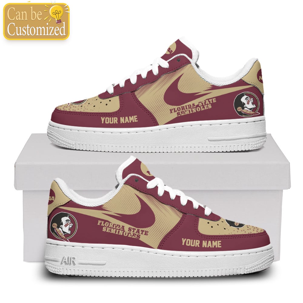Florida State Seminoles Air Force One Shoes Sneaker Af1 Custom Name For Men Women