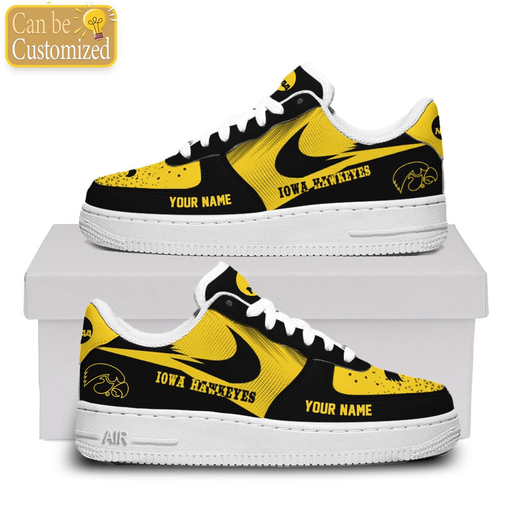 Iowa Hawkeyes Air Force One Shoes Sneaker Af1 Custom Name For Men Women