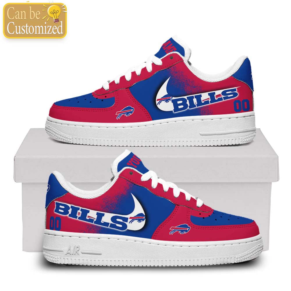 Buffalo Bills Air Force One Shoes Custom Name And Number For Men Women