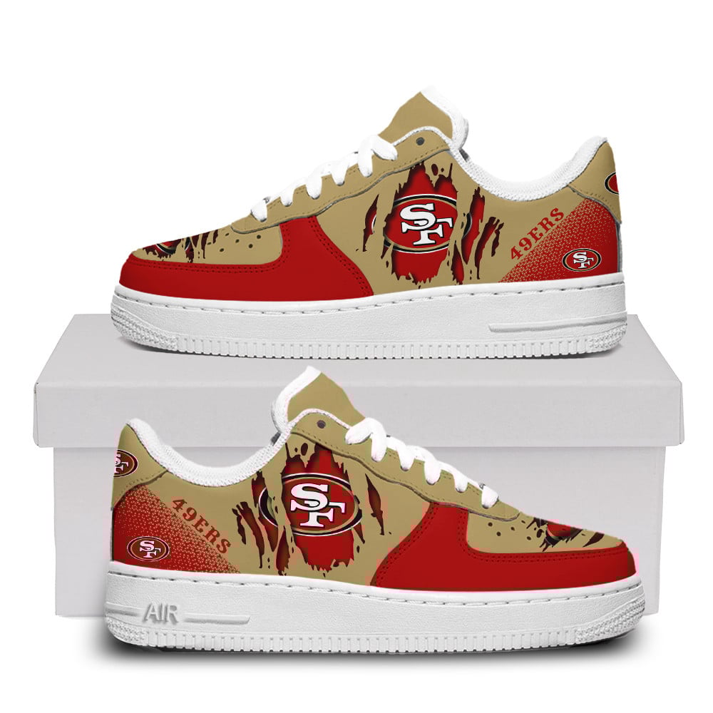 San Francisco 49Ers Premium Air Force One Shoes For Men Women