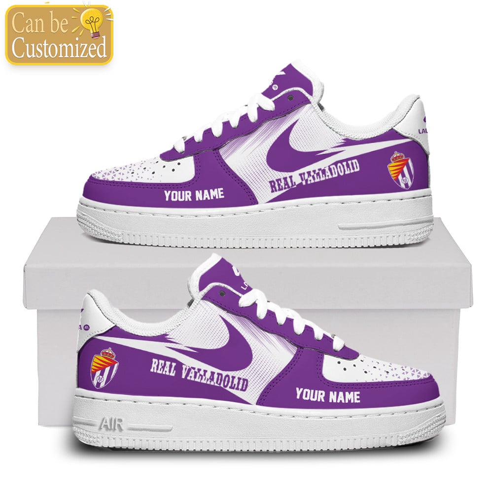 Real Valladolid Custom Name Air Force One Shoes For Men Women