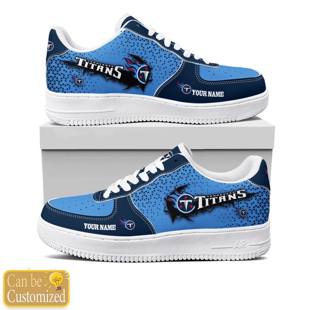 Tennessee Titans Custom Name Air Force One Shoes Sneaker Af1 For Men Women