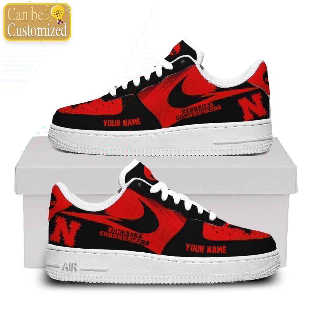 Nebraska Cornhuskers Air Force One Shoes Custom Name For Men Women