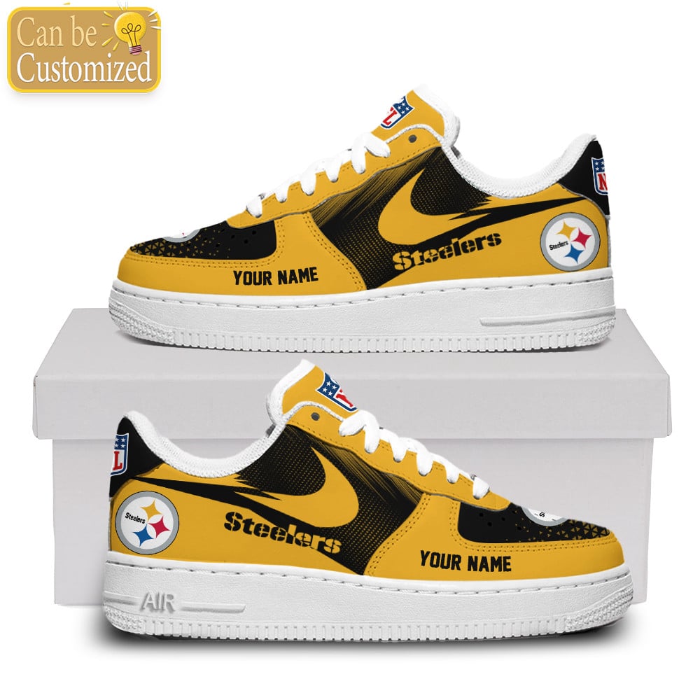 Pittsburgh Steelers Custom Name Air Force One Shoes For Men Women