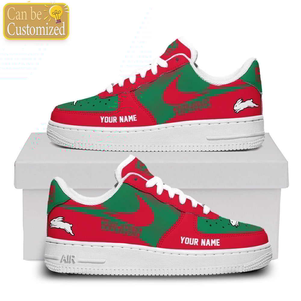 South Sydney Rabbitohs Air Force One Shoes Custom Name For Men Women