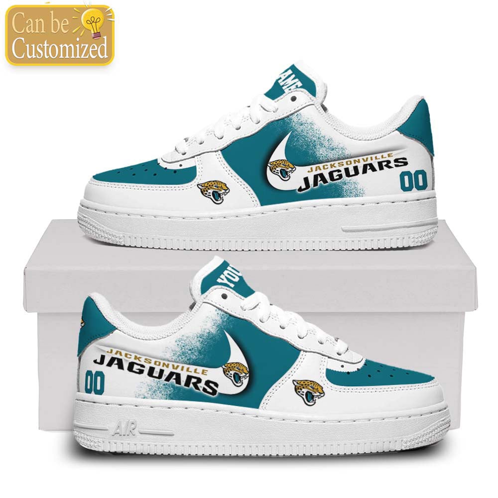 Jacksonville Jaguars Air Force One Shoes Custom Name And Number For Men Women