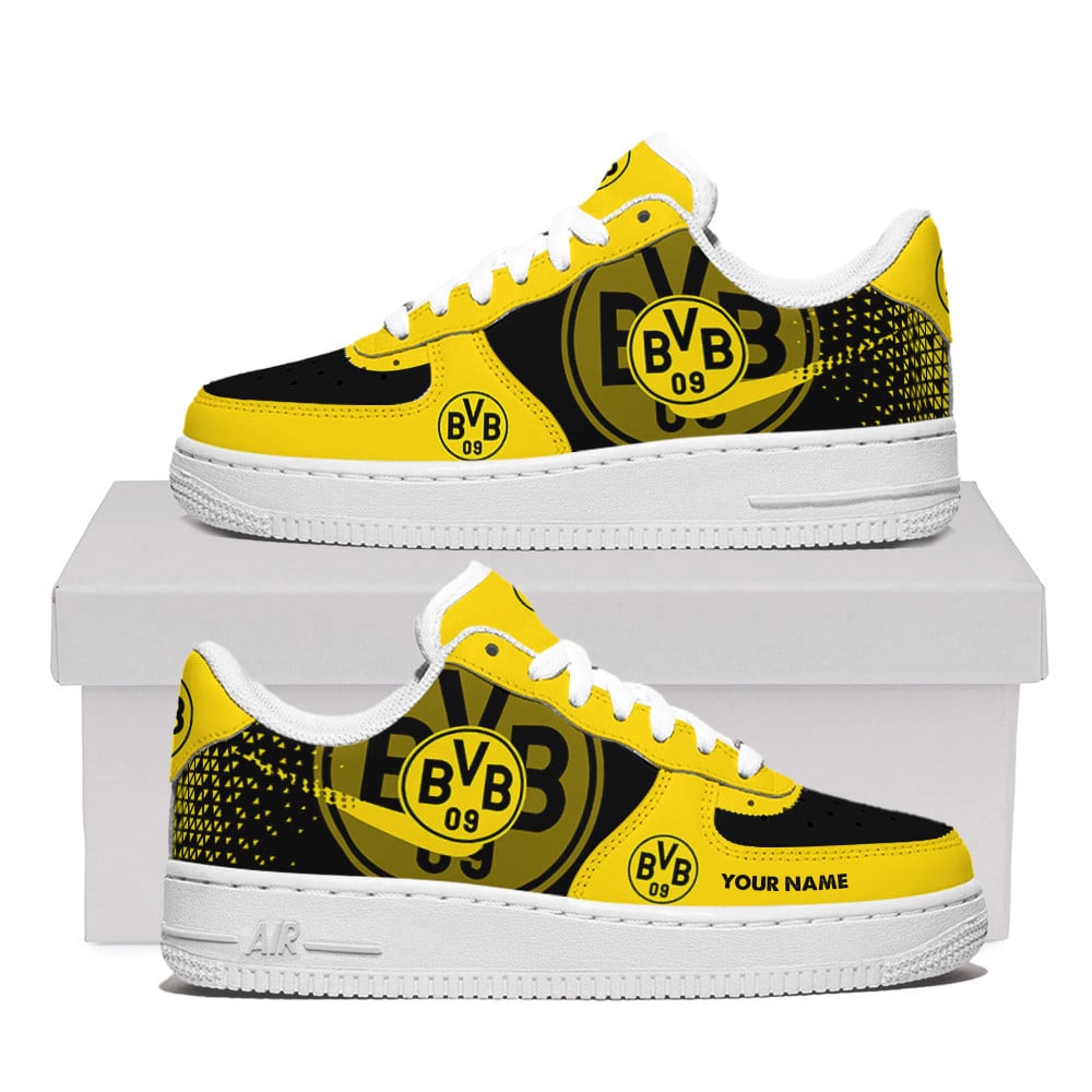 Borussia Dortmund Premium Air Force One Shoes Personalized For Men Women