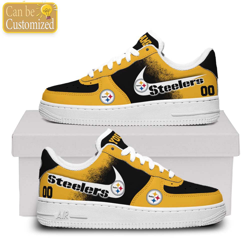 Pittsburgh Steelers Air Force One Shoes Custom Name And Number For Men Women