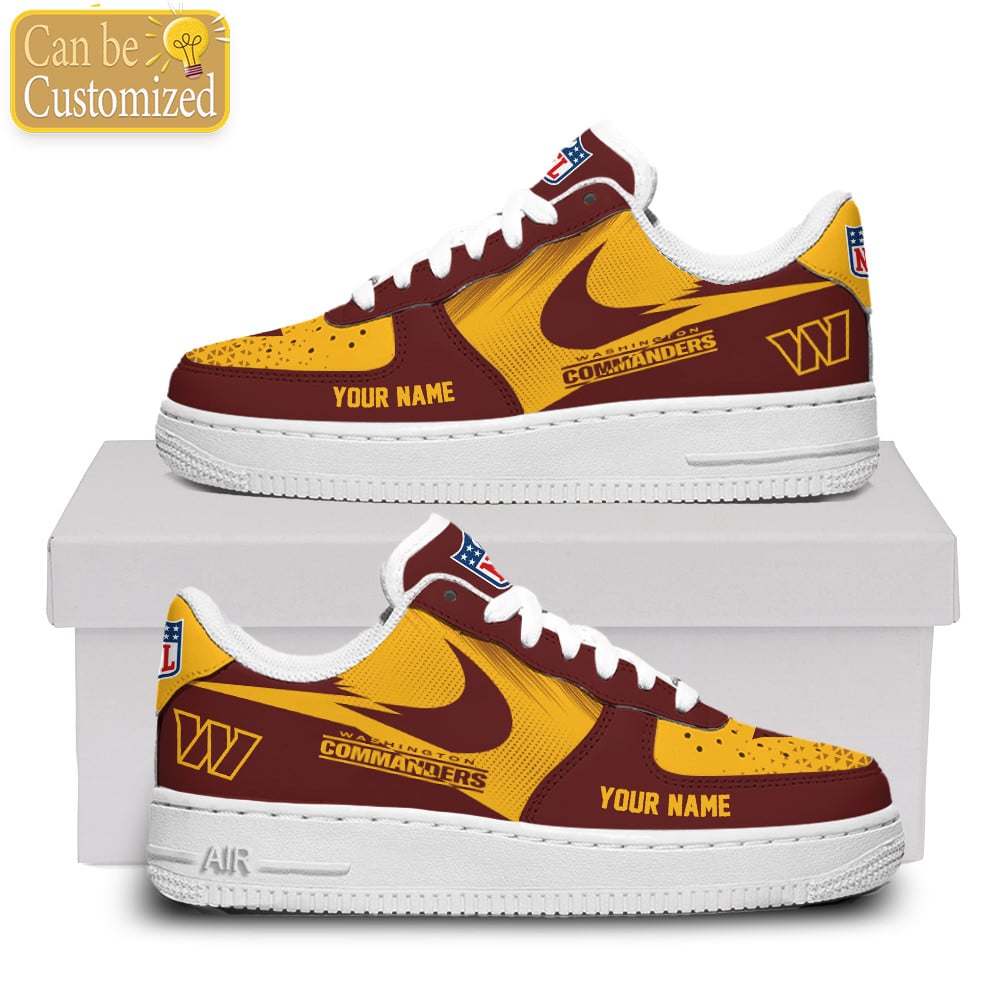 Washington Football Team Custom Name Air Force One Shoes For Men Women