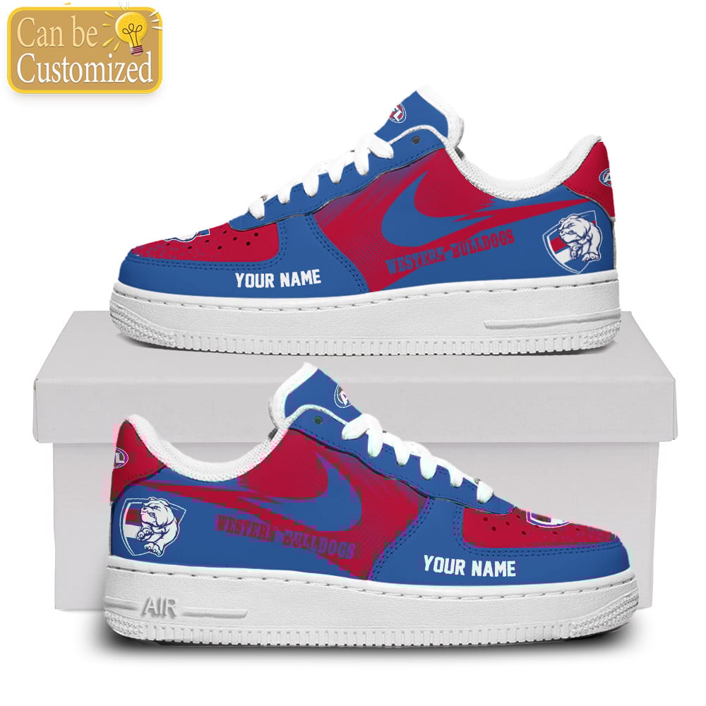 Western Bulldogs Air Force One Shoes Custom Name For Men Women