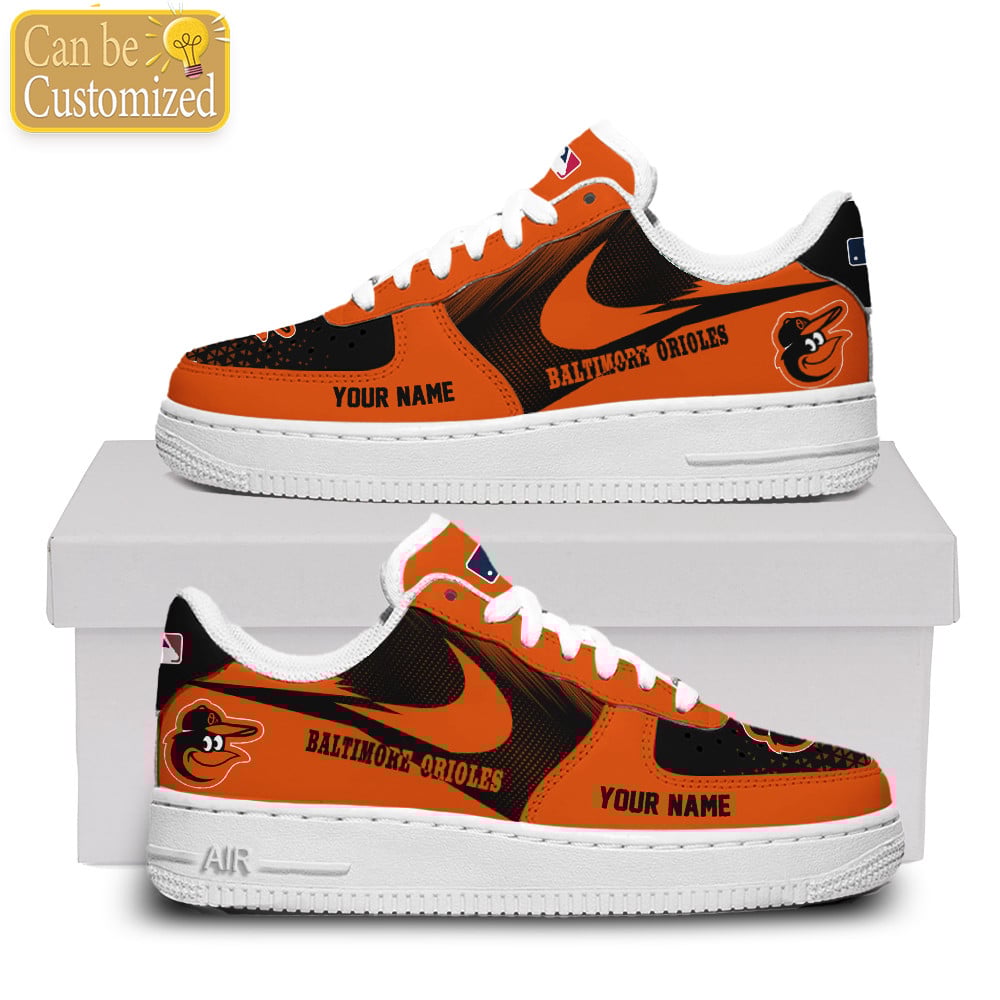 Baltimore Orioles Air Force One Shoes Custom Name For Men Women