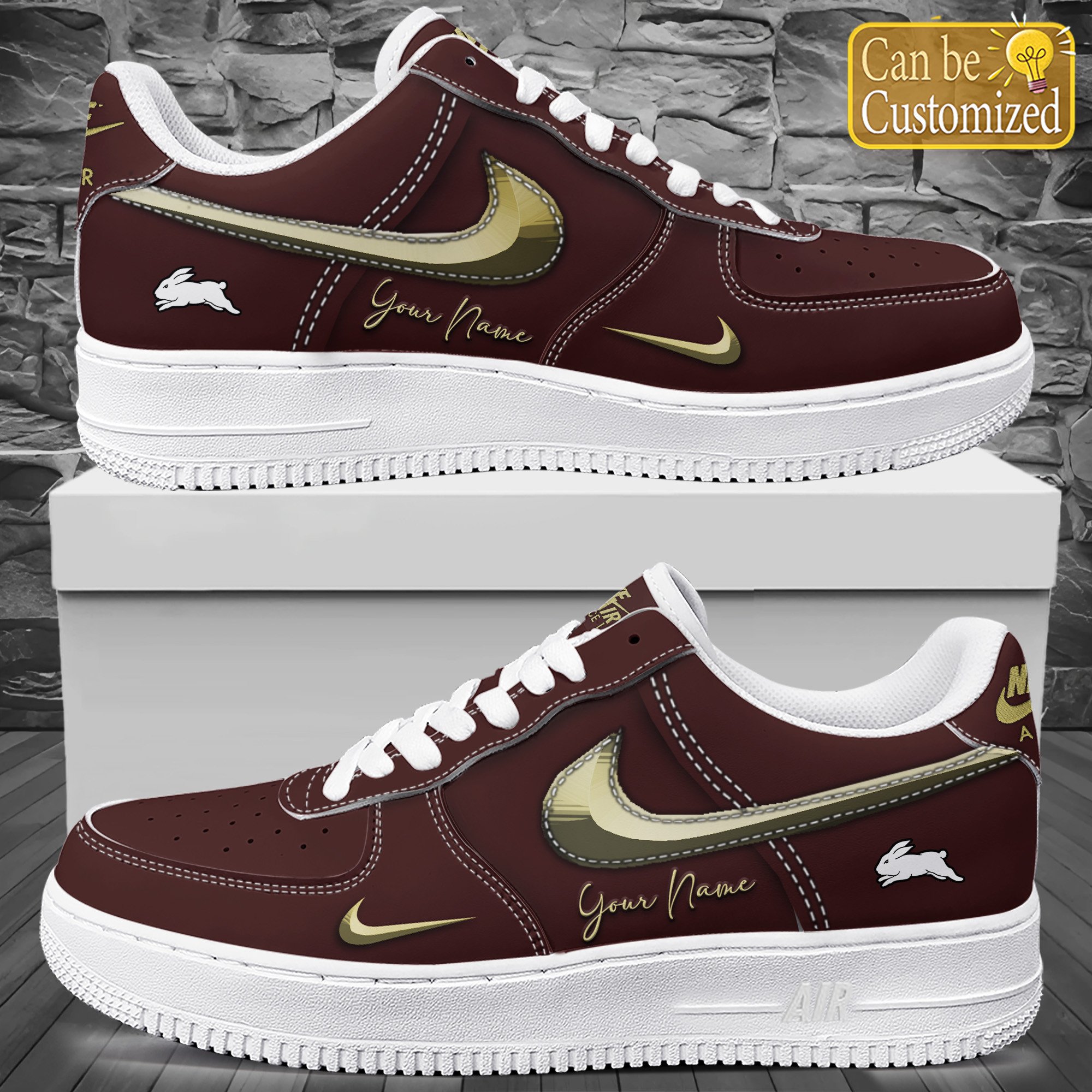 South Sydney Rabbitohs Premium Air Force One Shoes C626 Personalized For Men Women