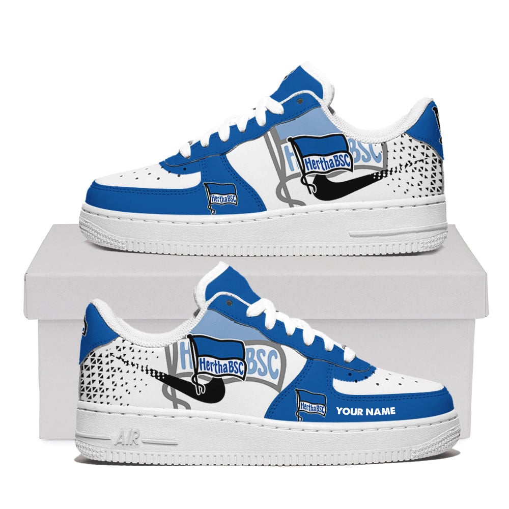 Hertha Bsc Premium Air Force One Shoes Personalized For Men Women