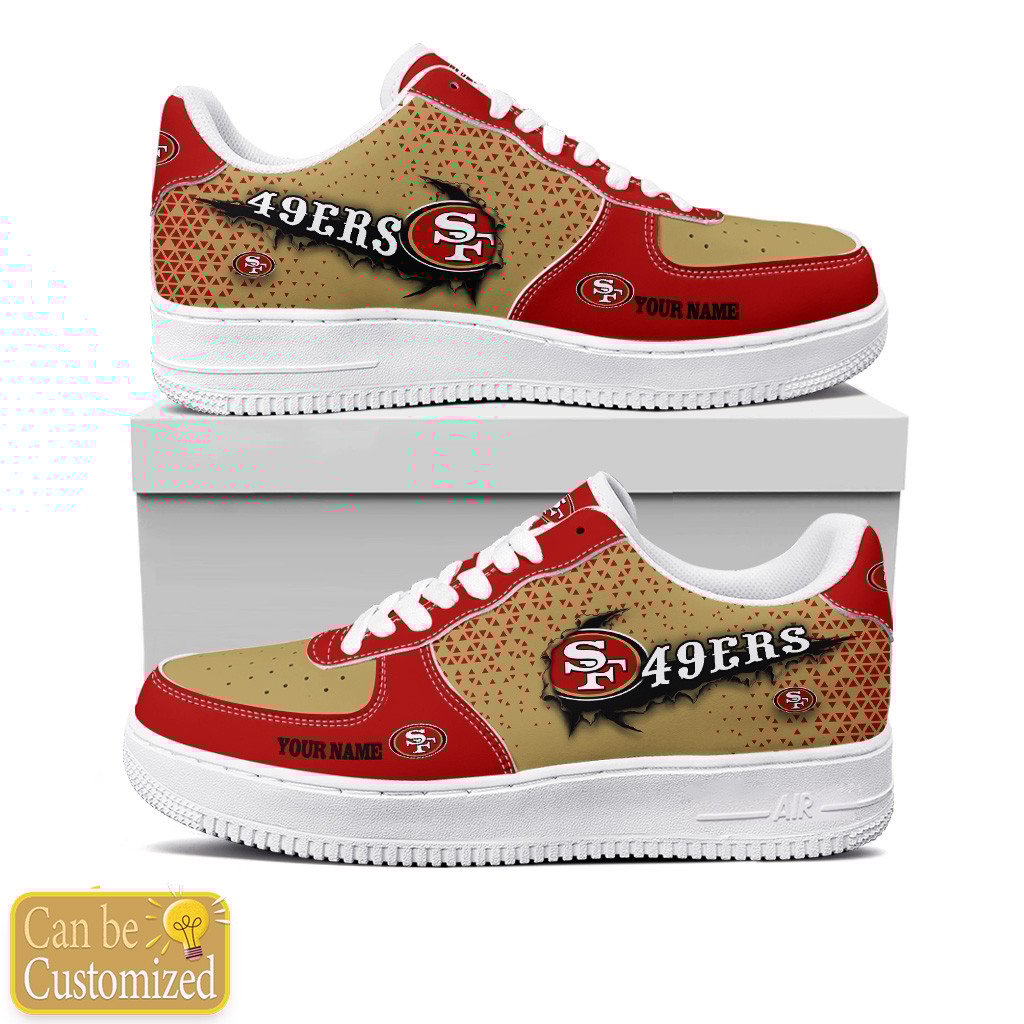 San Francisco 49Ers Custom Name Air Force One Shoes For Men Women