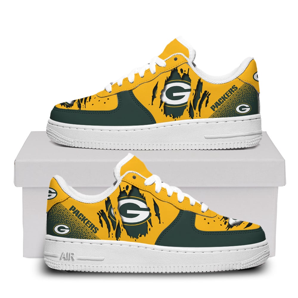 Green Bay Packers Premium Air Force One Shoes For Men Women