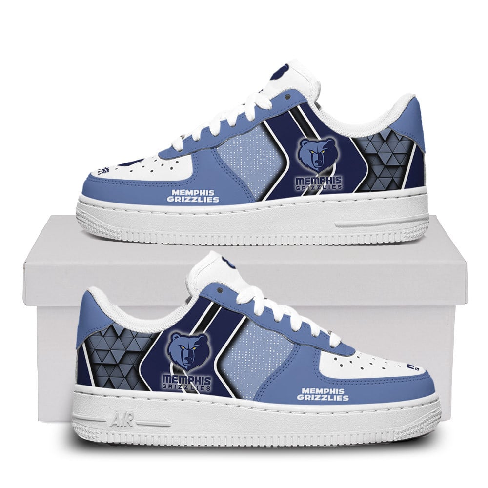Memphis Grizzlies Custom Name Air Force One Shoes For Men Women