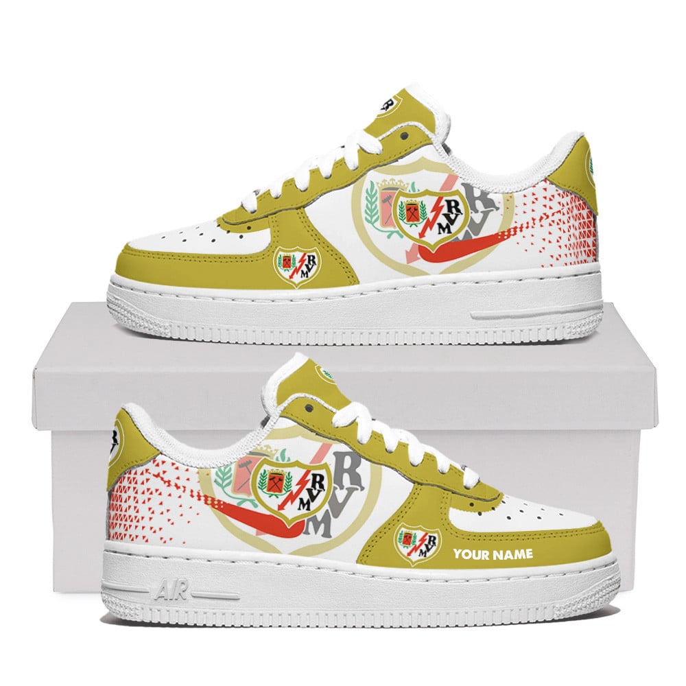 Rayo Vallecano Premium Air Force One Shoes Personalized For Men Women