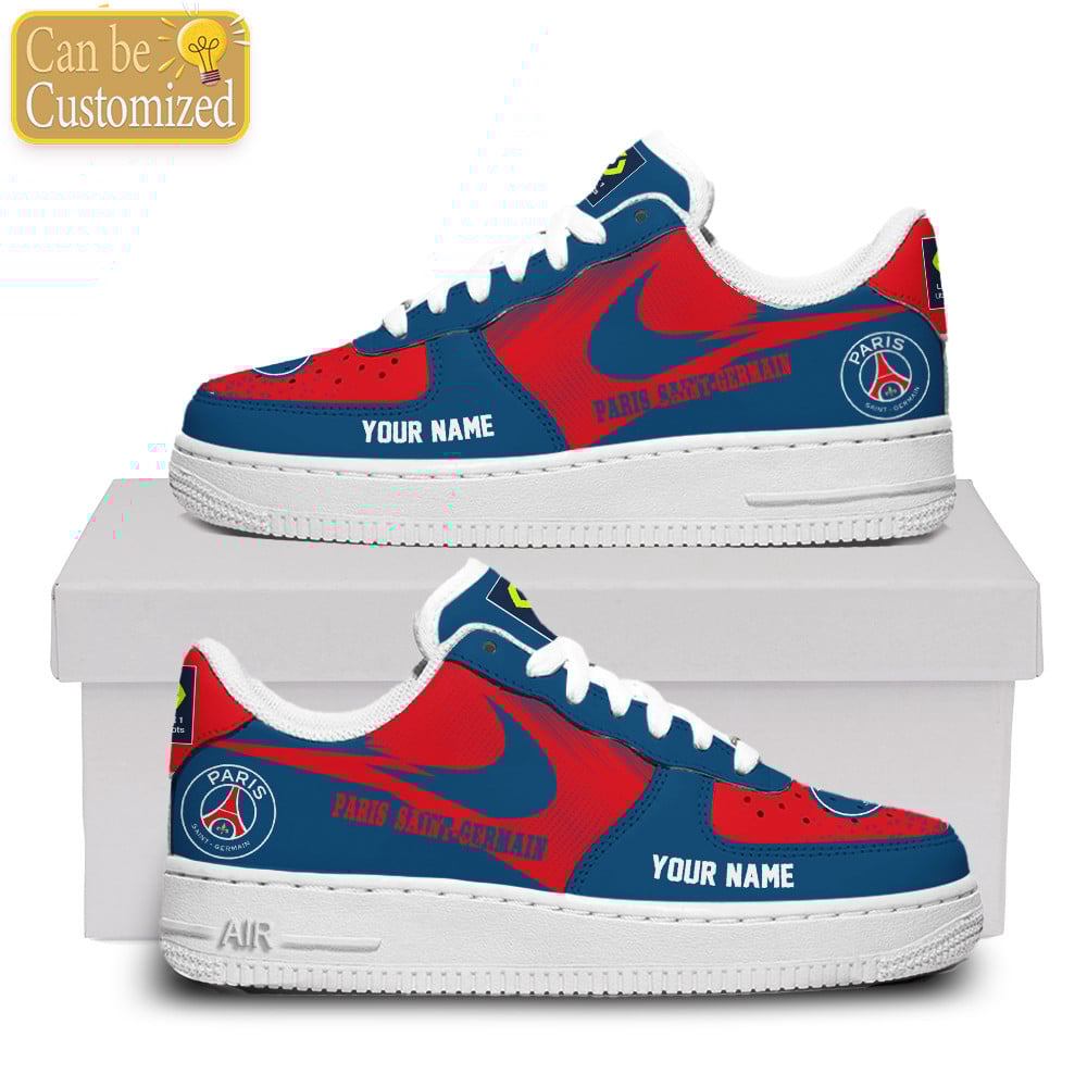 Paris Saint-Germain Custom Name Air Force One Shoes For Men Women