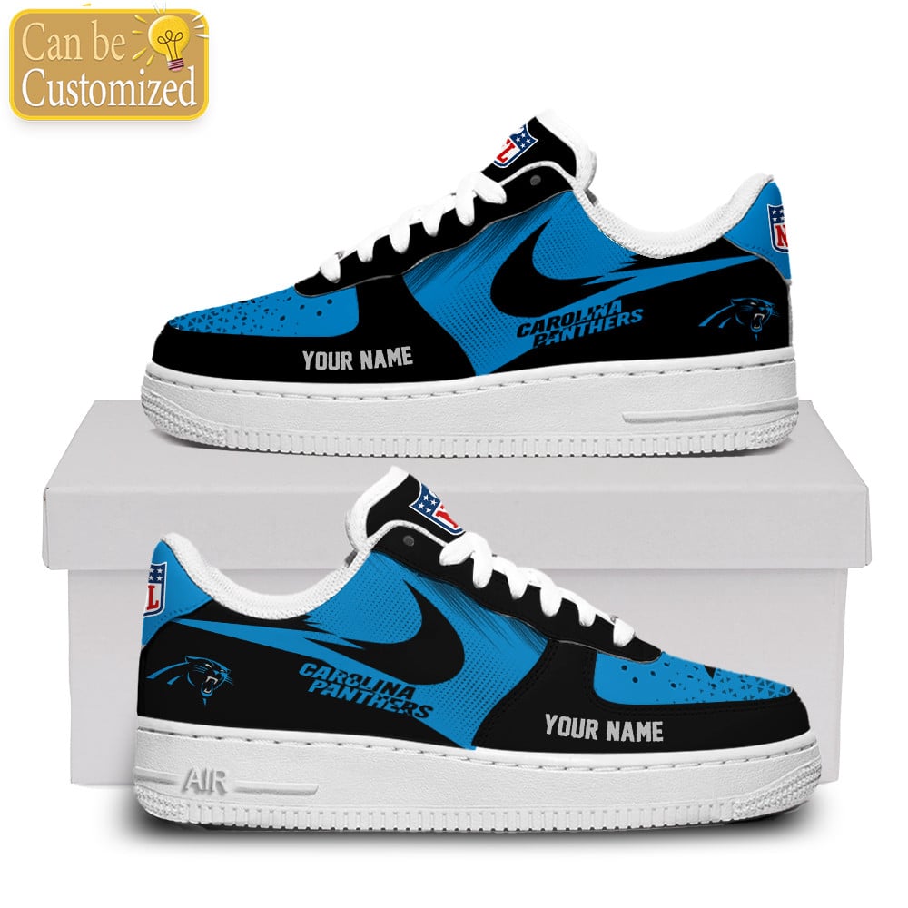 Carolina Panthers Custom Name Air Force One Shoes Sneaker Af1 Shoes For Men Women