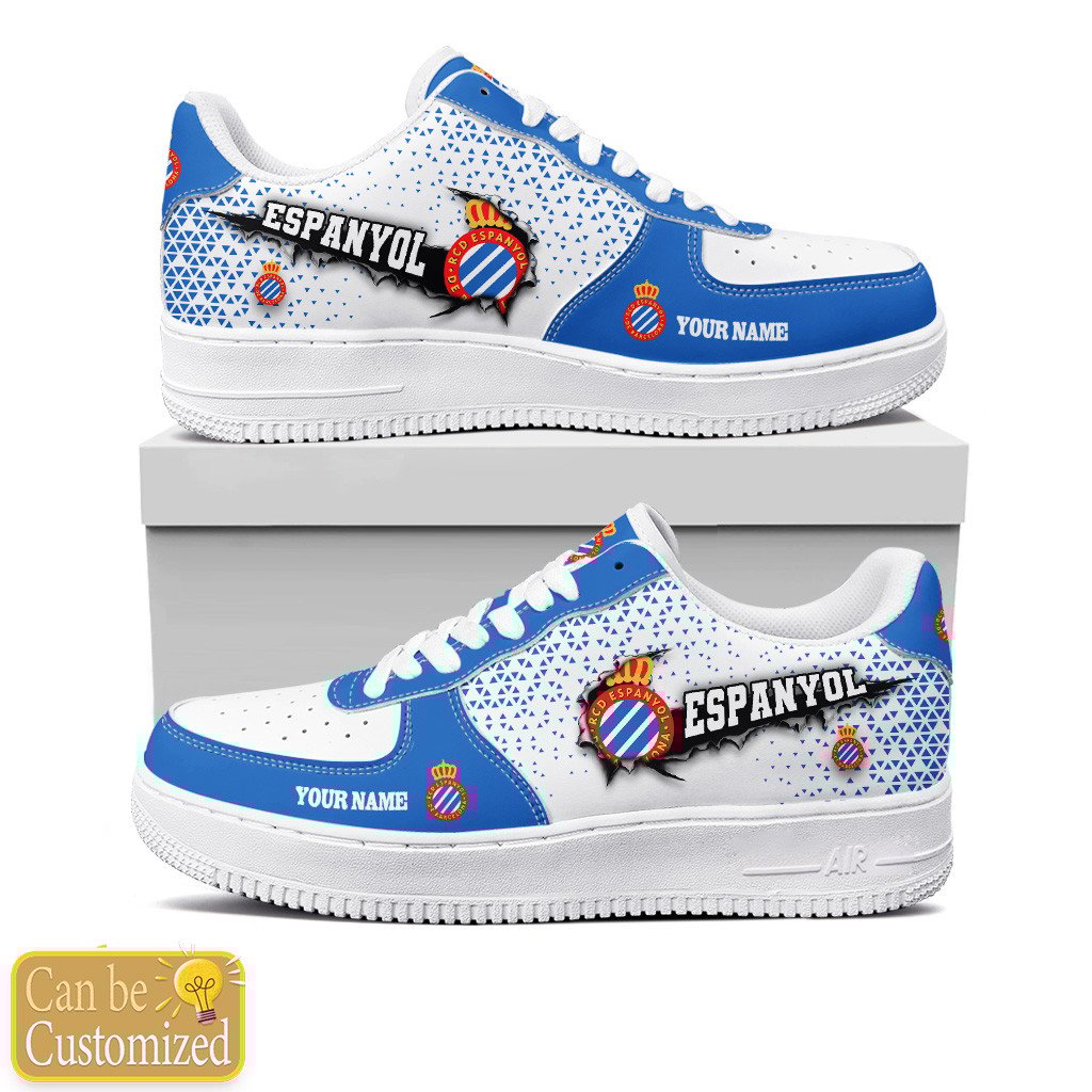 Rcd Espanyol Custom Name Air Force One Shoes For Men Women