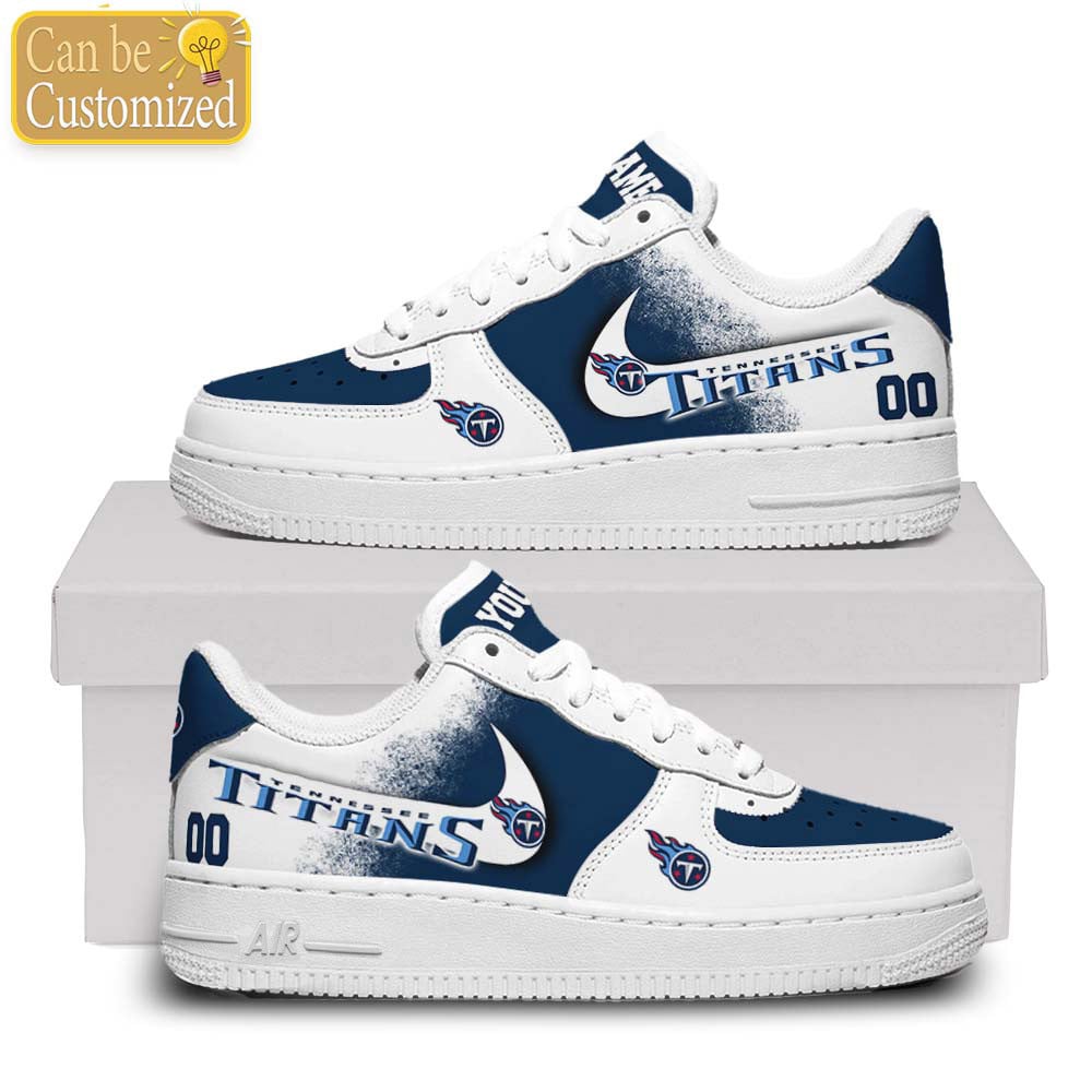 Tennessee Titans Air Force One Shoes Custom Name And Number For Men Women