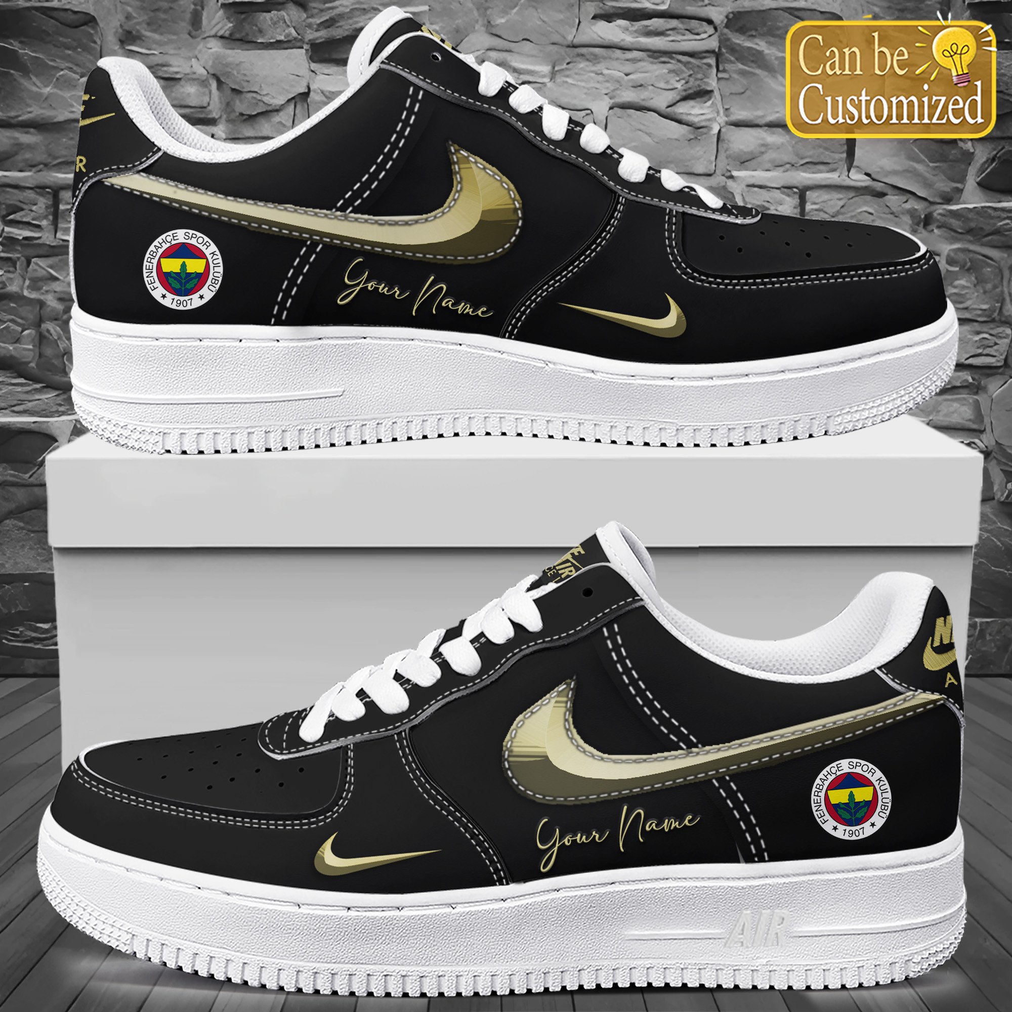 Fenerbahe Premium Air Force One Shoes C626 Personalized For Men Women