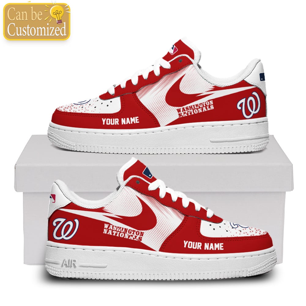 Washington Nationals Air Force One Shoes Custom Name For Men Women