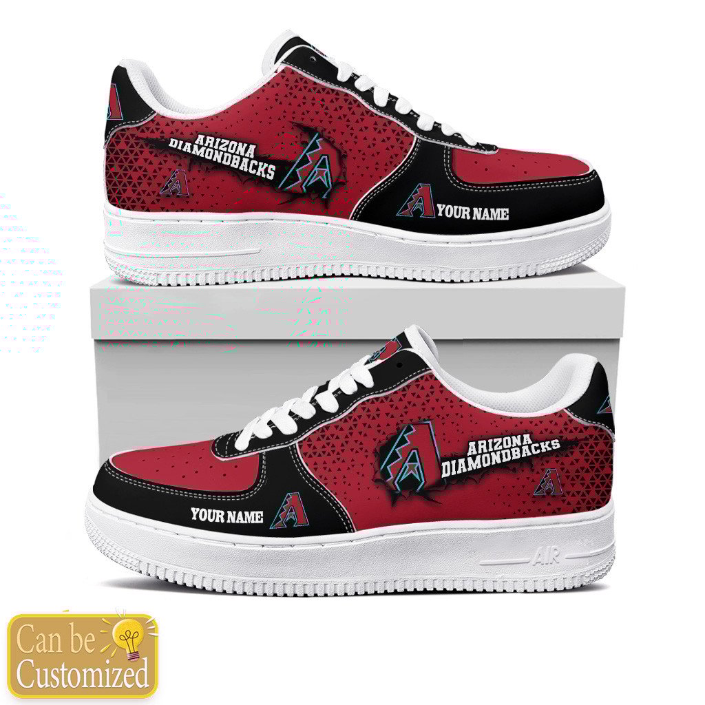 Arizona Diamondbacks Custom Name Air Force One Shoes For Men Women