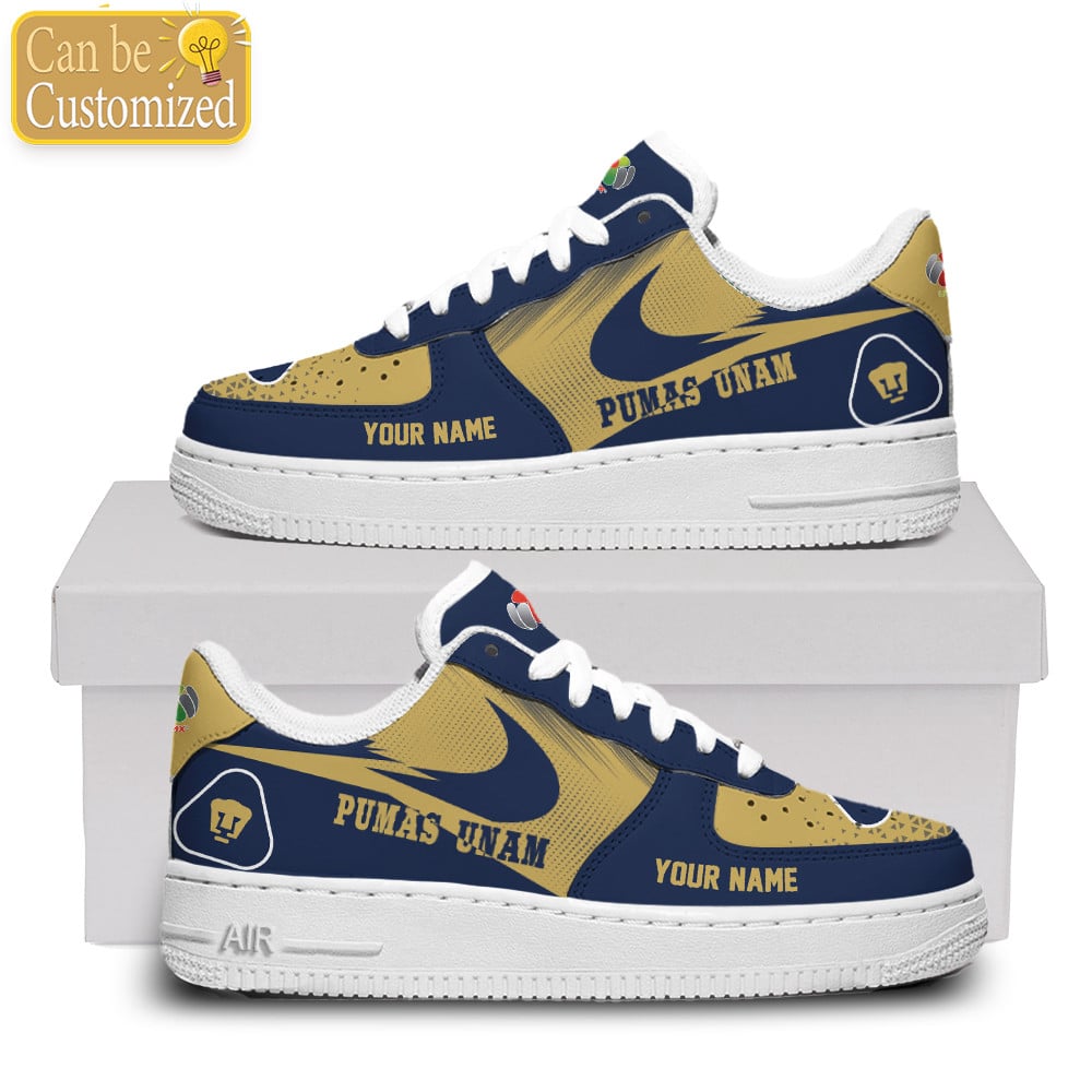 Pumas Unam Air Force One Shoes Custom Name For Men Women