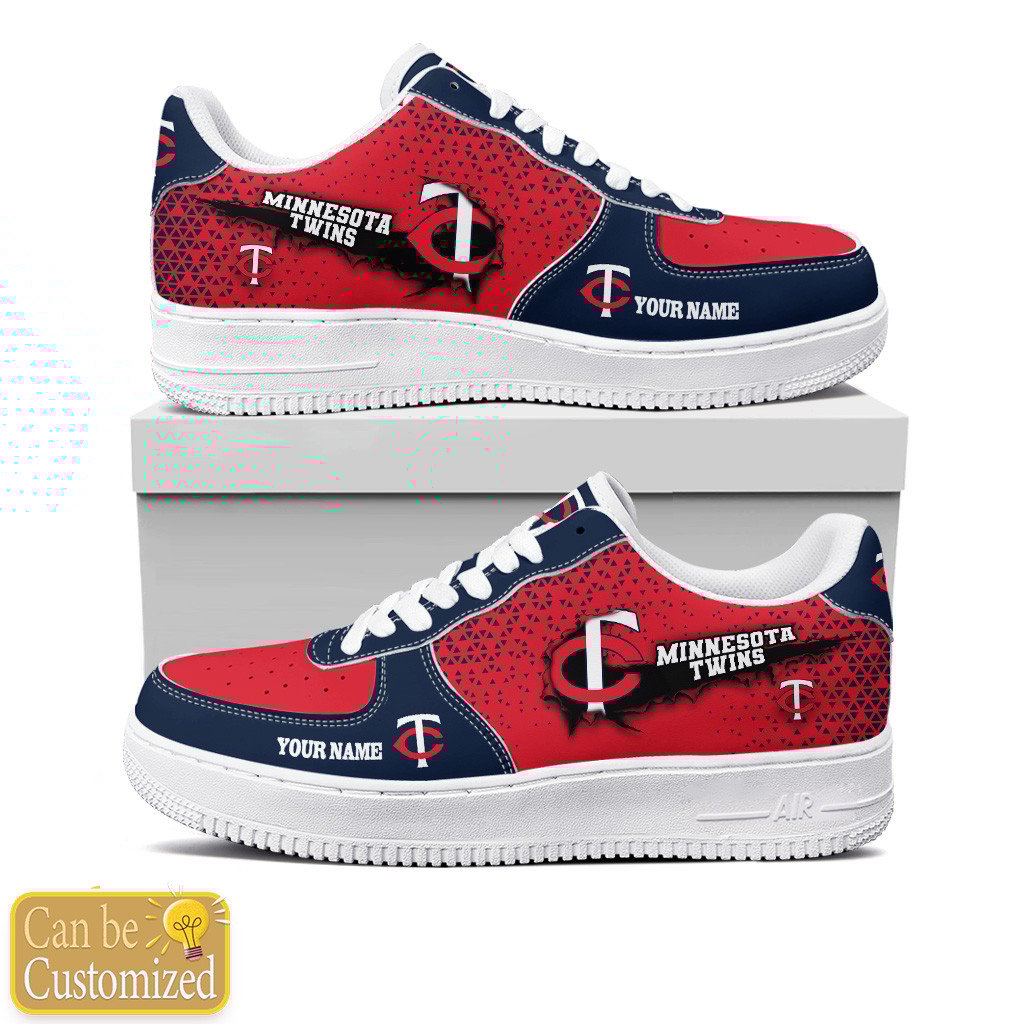 Minnesota Twins Custom Name Air Force One Shoes For Men Women