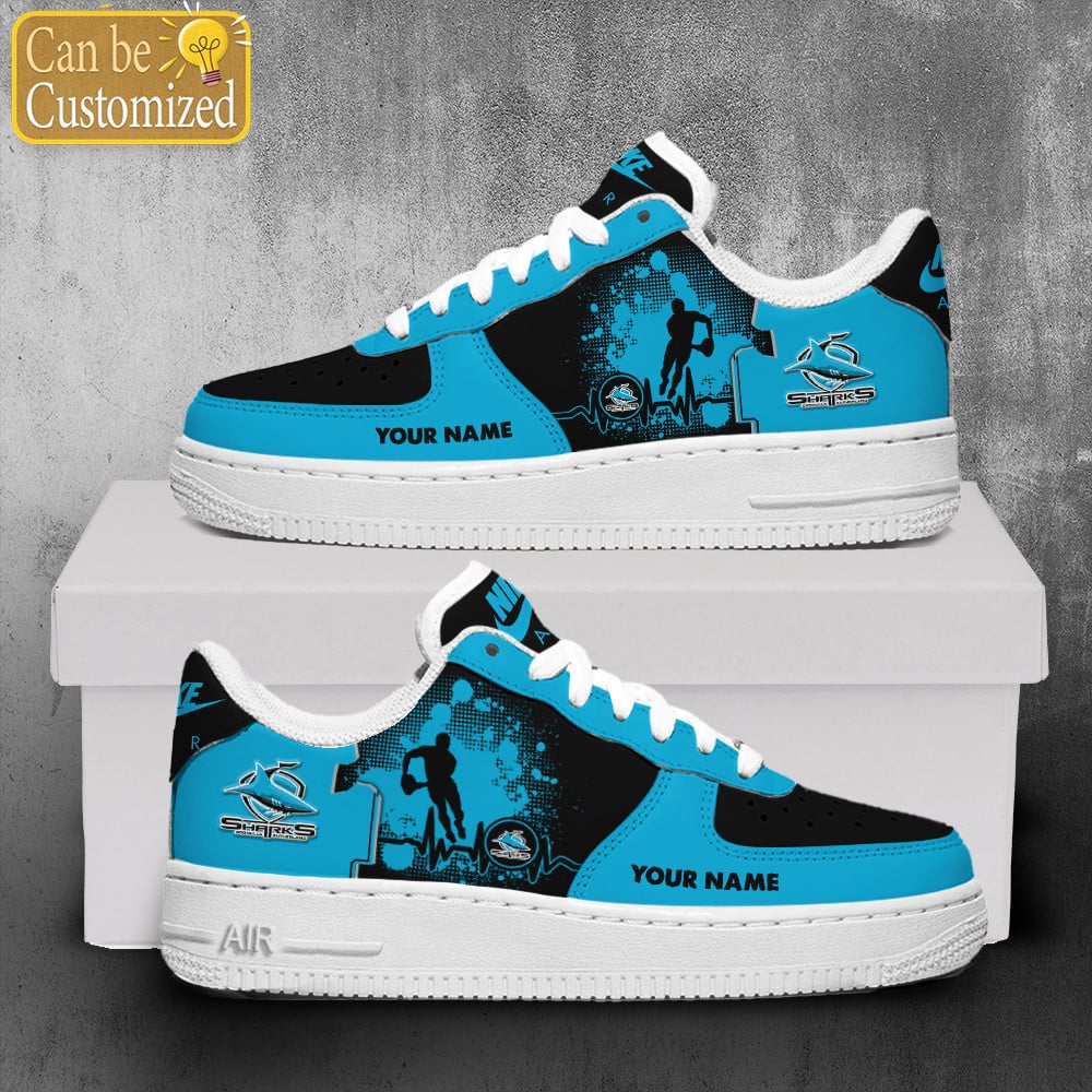 Cronulla-Sutherland Sharks Air Force One Shoes Personalized For Men Women