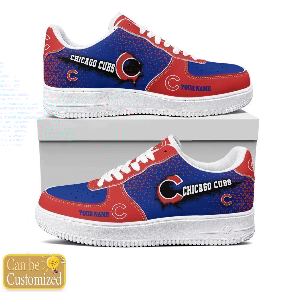 Chicago Cubs Custom Name Air Force One Shoes For Men Women