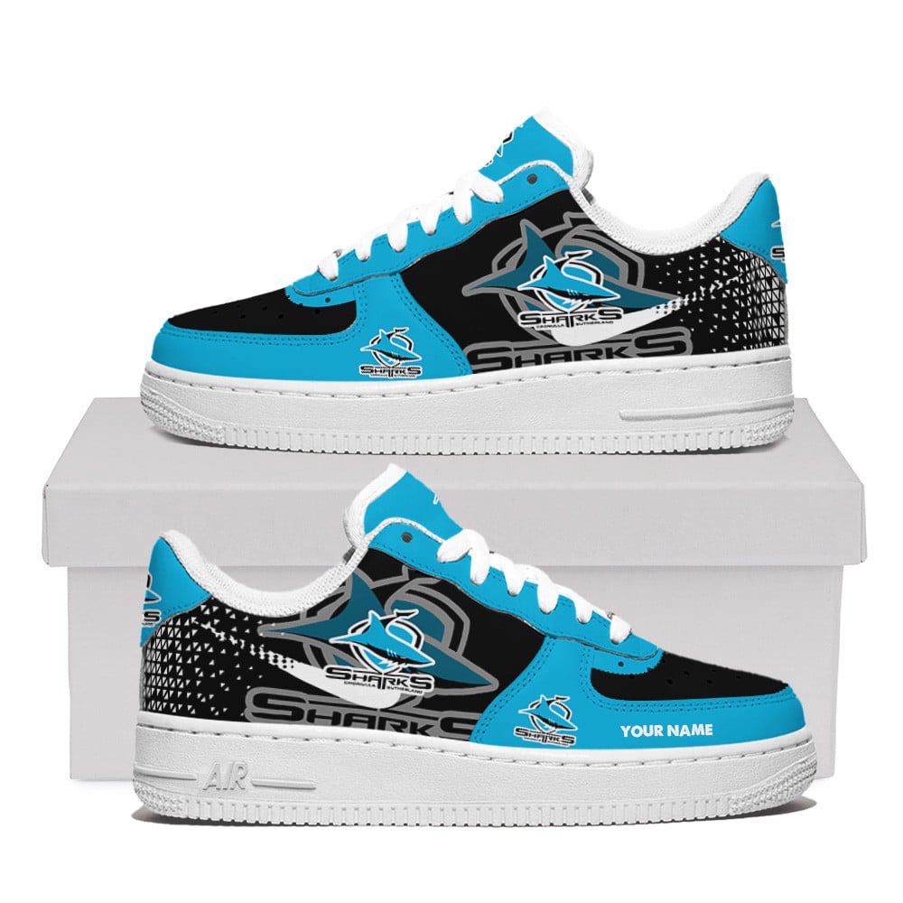 Cronulla-Sutherland Sharks Premium Air Force One Shoes Personalized For Men Women
