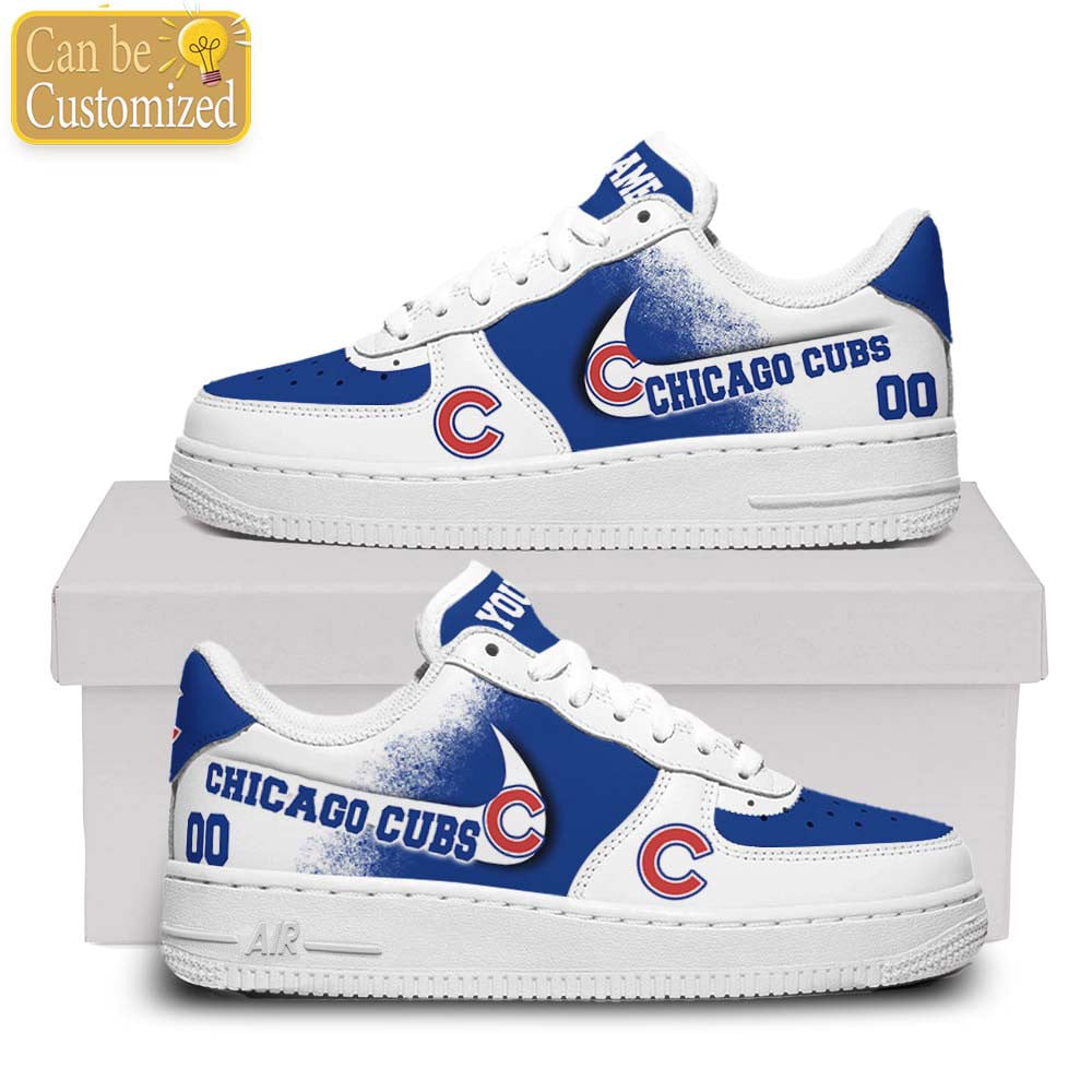 Chicago Cubs Air Force One Shoes Custom Name And Number For Men Women