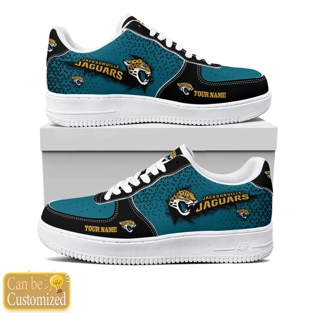 Jacksonville Jaguars Custom Name Air Force One Shoes For Men Women