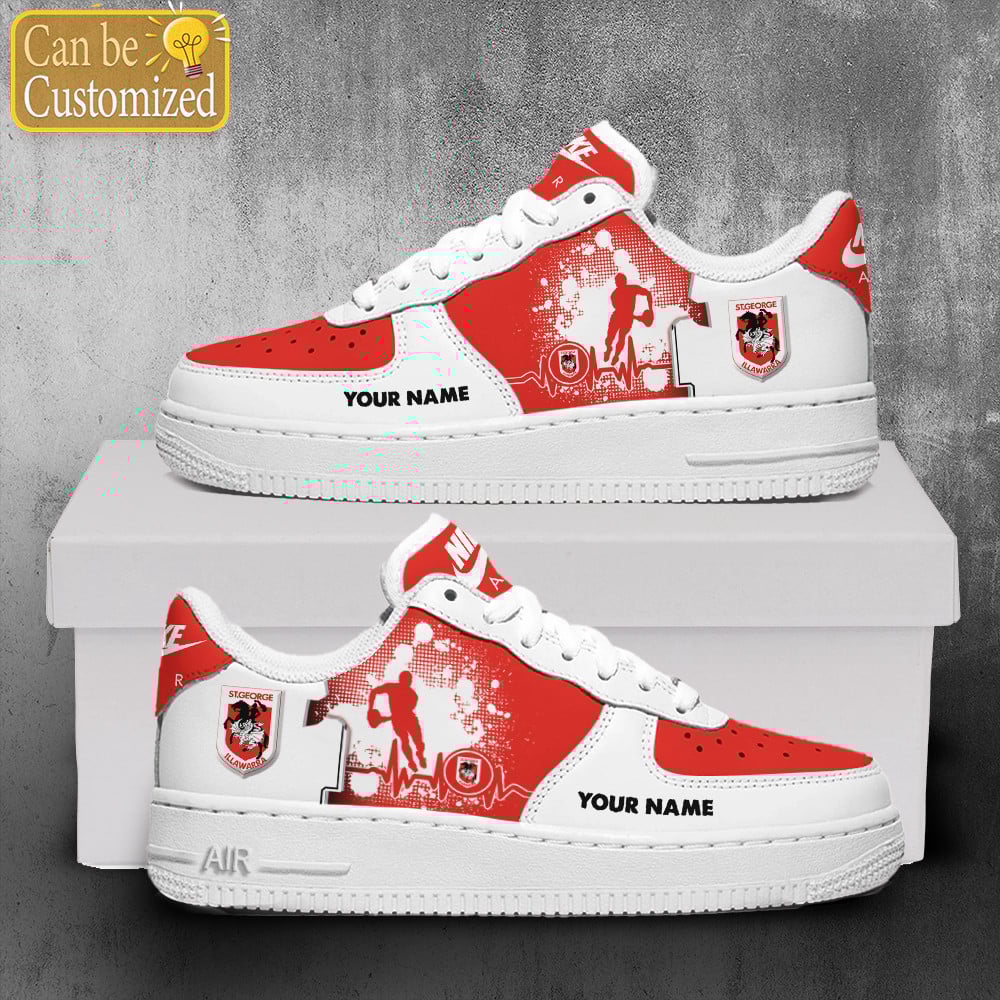St. George Illawarra Dragons Air Force One Shoes Personalized For Men Women