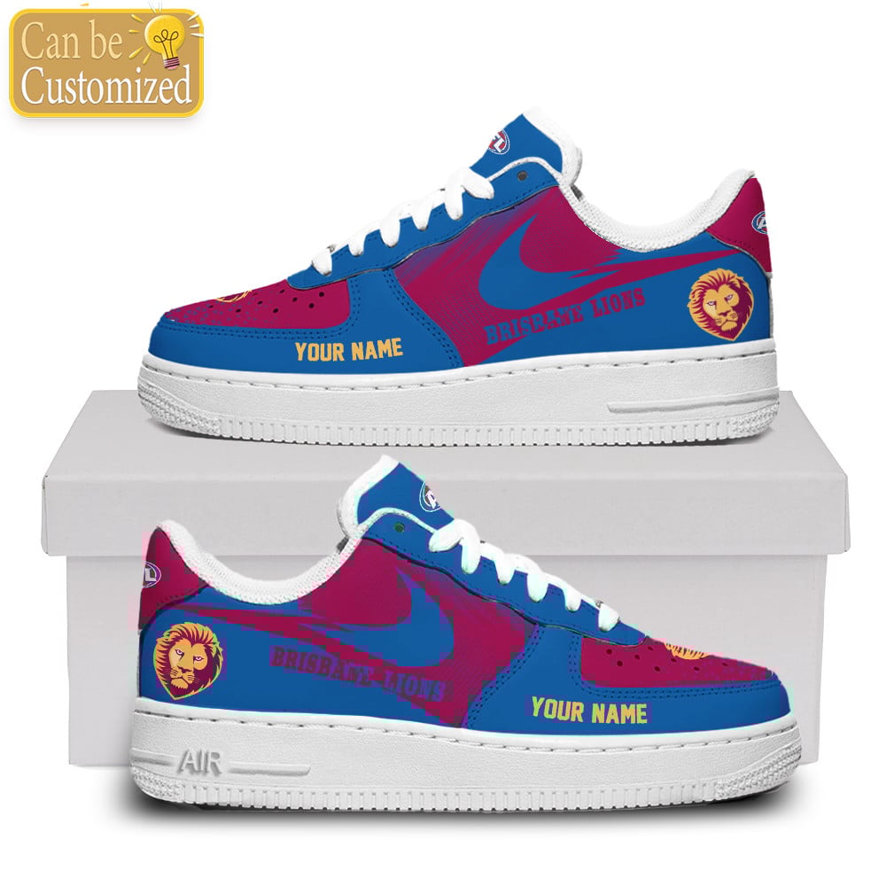 Brisbane Lions Air Force One Shoes Sneaker Af1 Shoes Custom Name For Men Women
