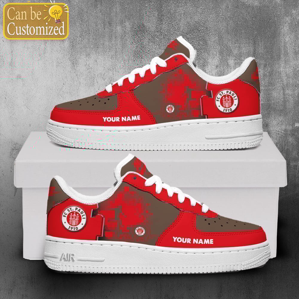 Fc St. Pauli Air Force One Shoes Sneaker Af1 Shoes Personalized For Men Women