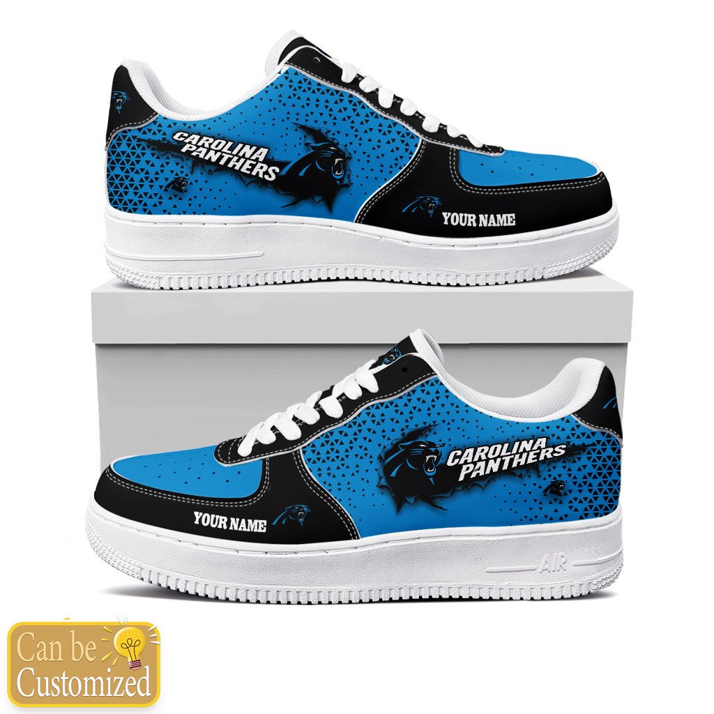 Carolina Panthers Custom Name Air Force One Shoes For Men Women