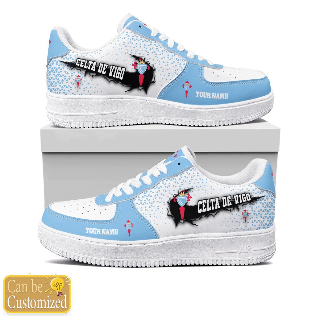 Celta De Vigo Custom Name Air Force One Shoes For Men Women