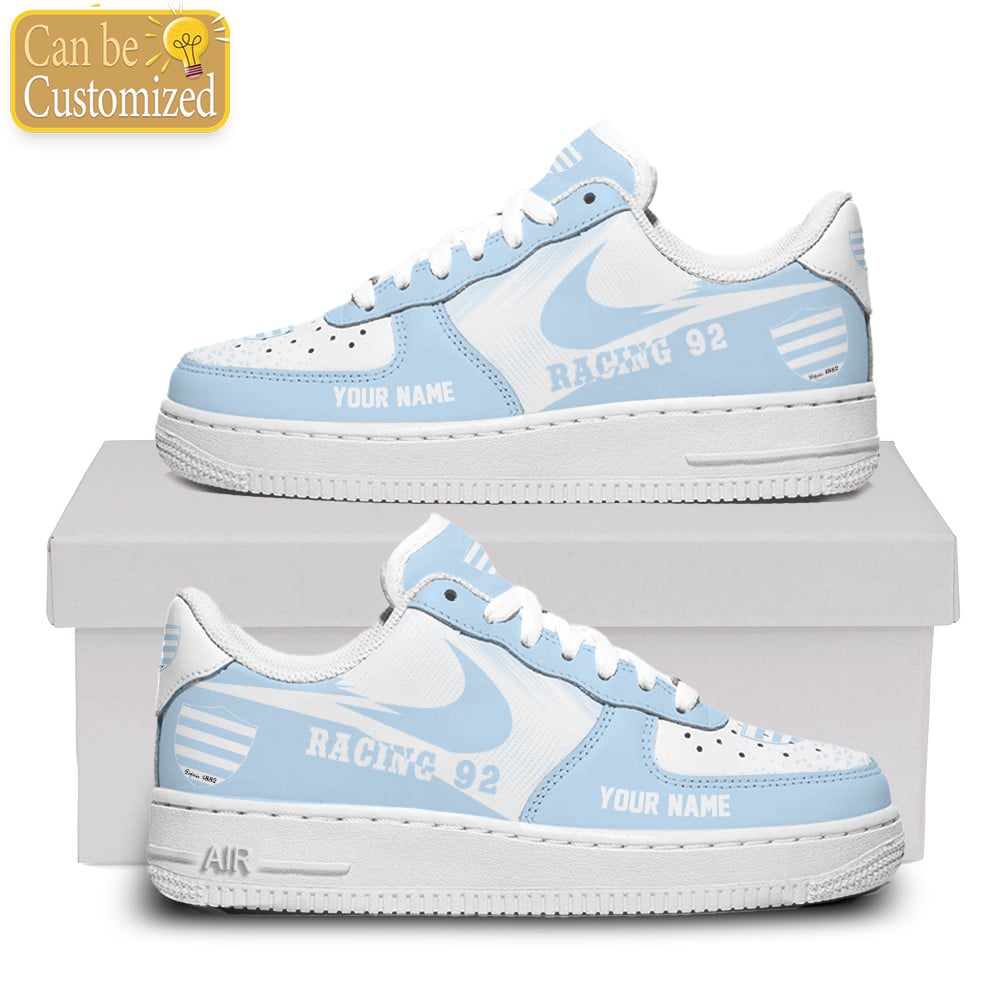 Racing 92 Air Force One Shoes Custom Name For Men Women