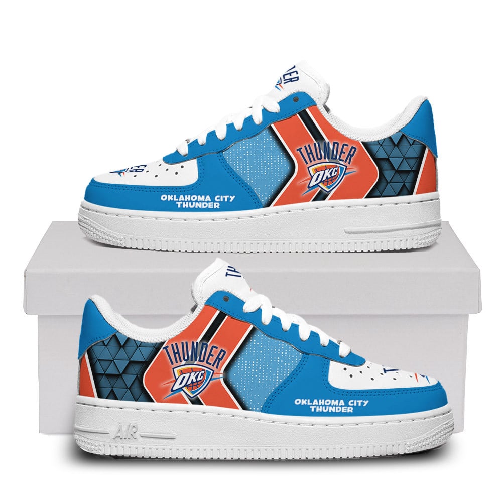 Oklahoma City Thunder Custom Name Air Force One Shoes For Men Women